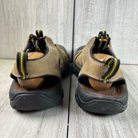 Keen Newport Brown Leather Closed Toe Sandal Waterproof Sneaker Mens Size 10 - Picture 7 of 10